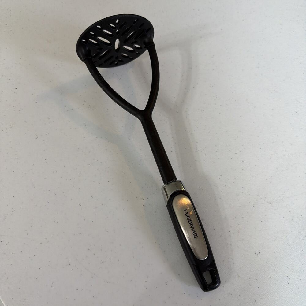 Farberware vegetable potato masher kitchen cooking UTENSIL black Cauliflower